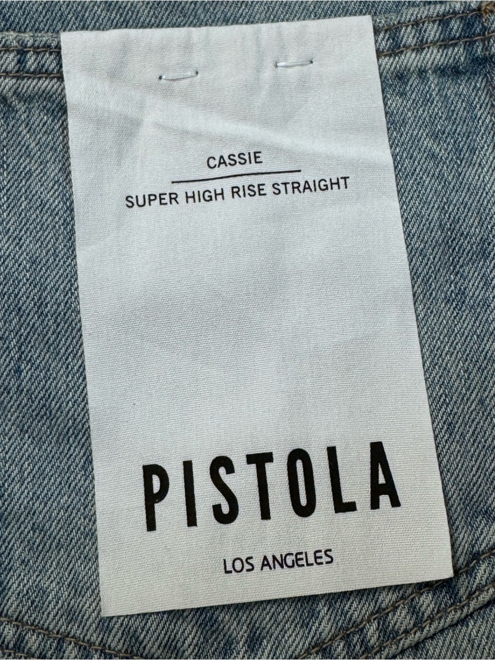 NEW PISTOLA Cassie Super High Rise Straight Jeans Bramble - Picture 14 of 16